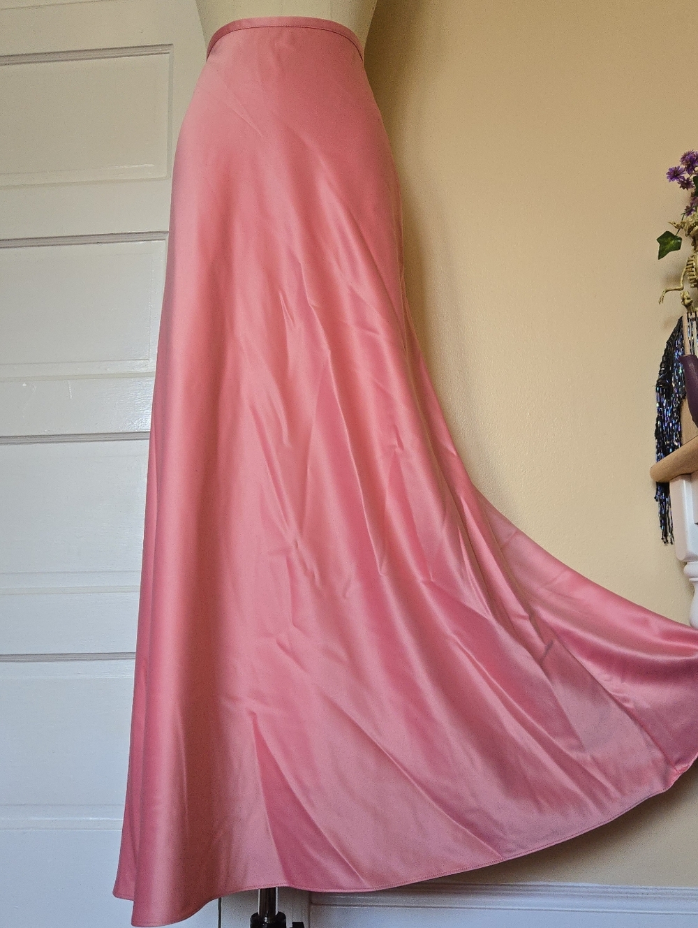 Rebecca Bridal 1990s pink formal floor length skirt with zipper | Brand new tag